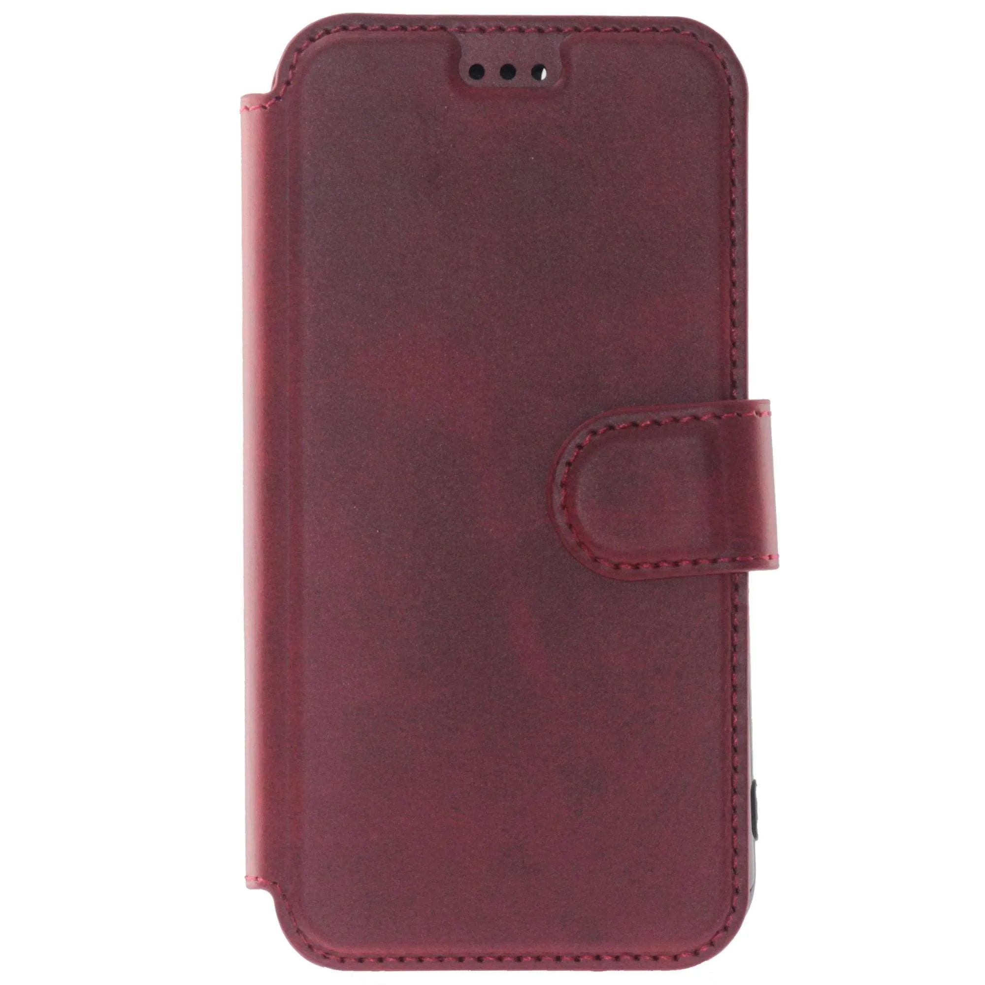Apple, iPhone 6/6S, Leather Wallet Case, Color Red.