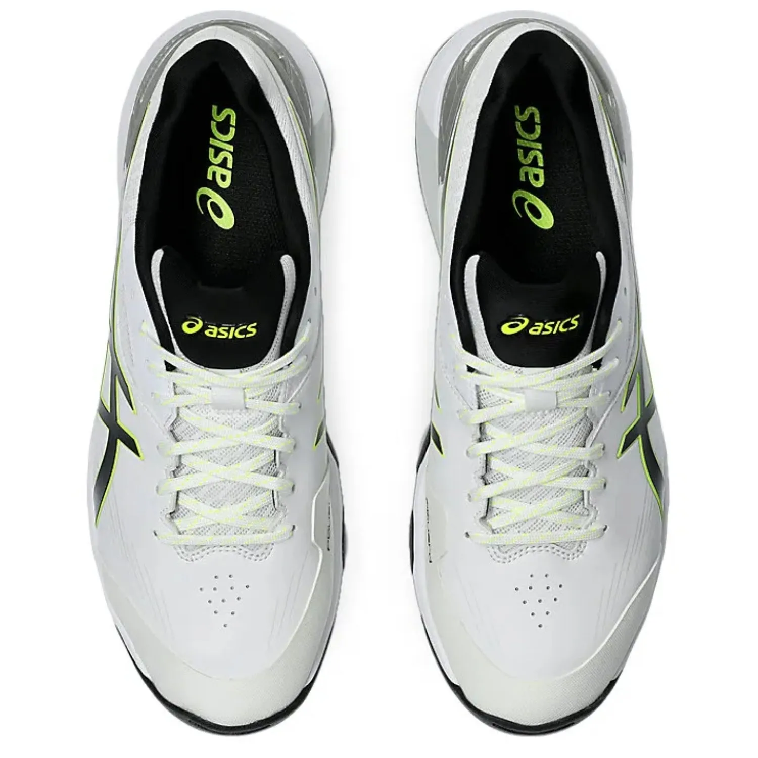 ASICS 350 Not Out FF Men's Cricket Spike Shoes, White/Black