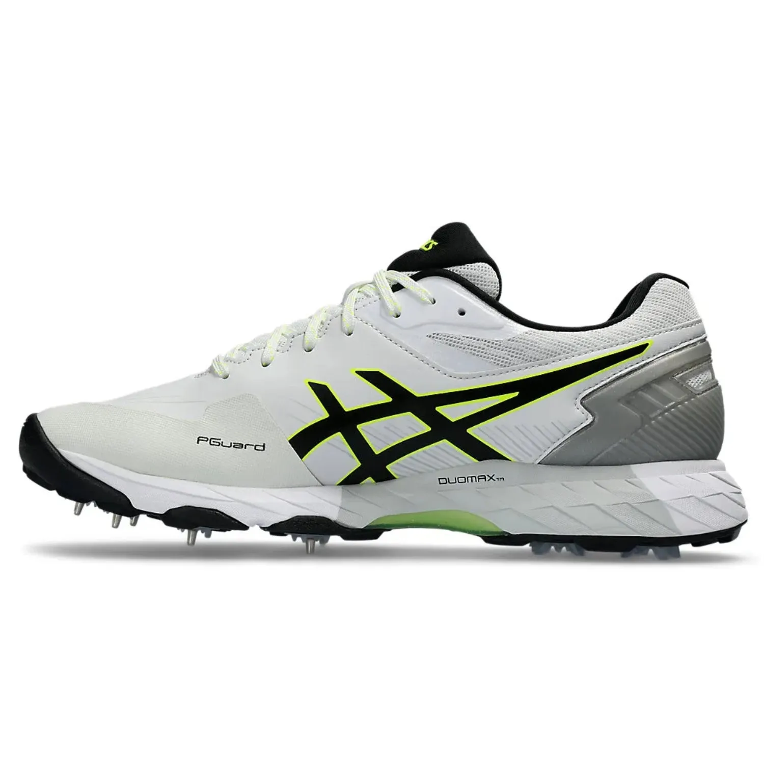 ASICS 350 Not Out FF Men's Cricket Spike Shoes, White/Black