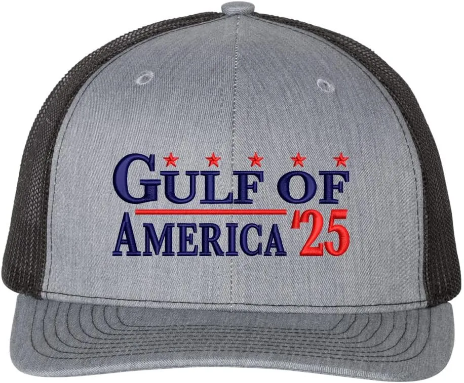 BestSyracuse Gulf of America 2025 Embroidered Trucker Hat Adjustable Mesh Snapback