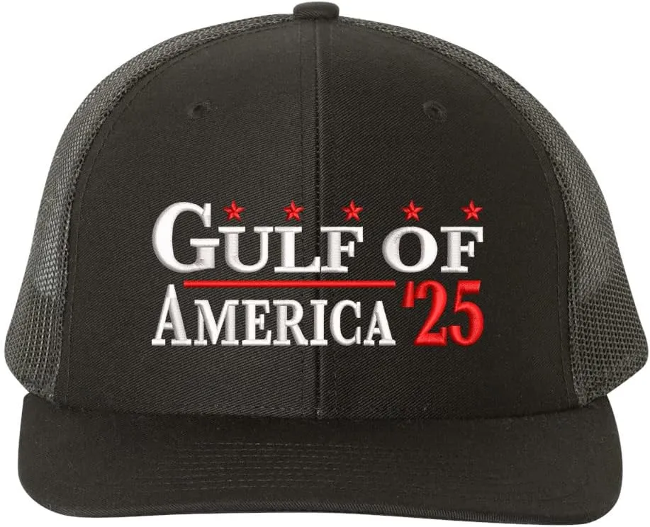 BestSyracuse Gulf of America 2025 Embroidered Trucker Hat Adjustable Mesh Snapback