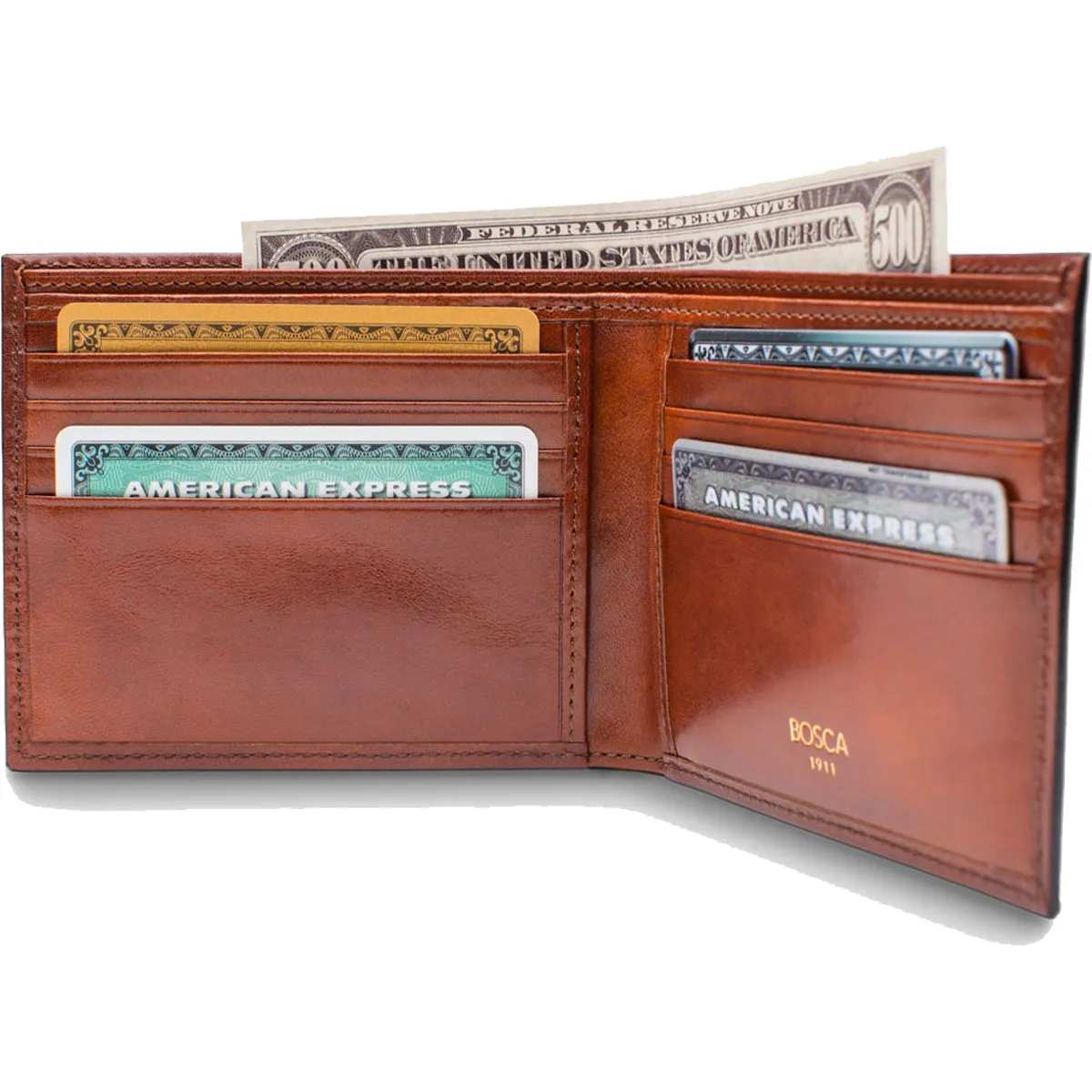 Bosca Old Leather 8 Pocket Wallet - RFID