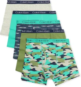 Calvin Klein Boys' Modern Cotton Boxer Briefs (5 Pack)