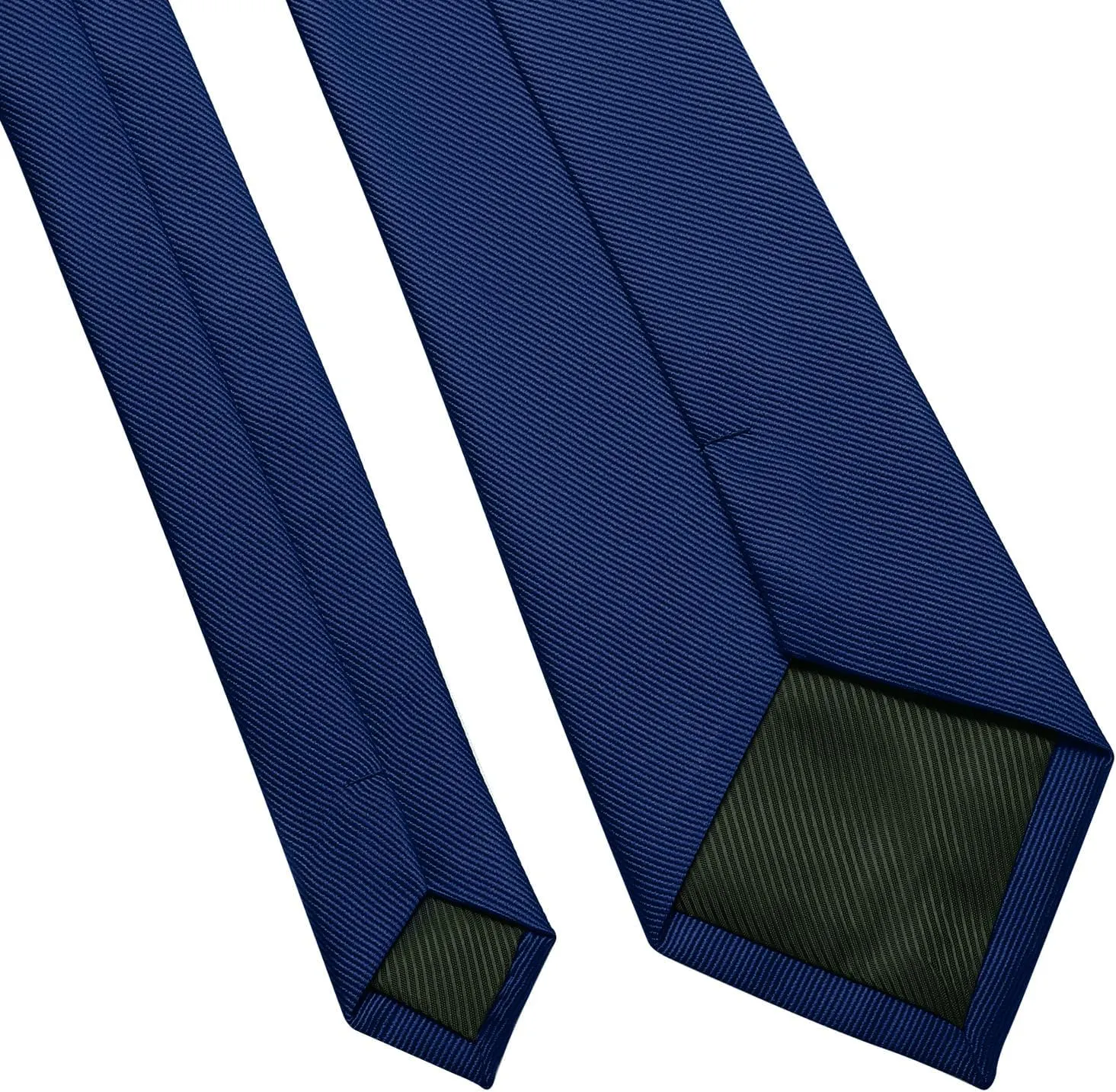 DecTwig Men's Ties Solid Color Formal Neckties 3.15" (8CM) Black Ties For Men
