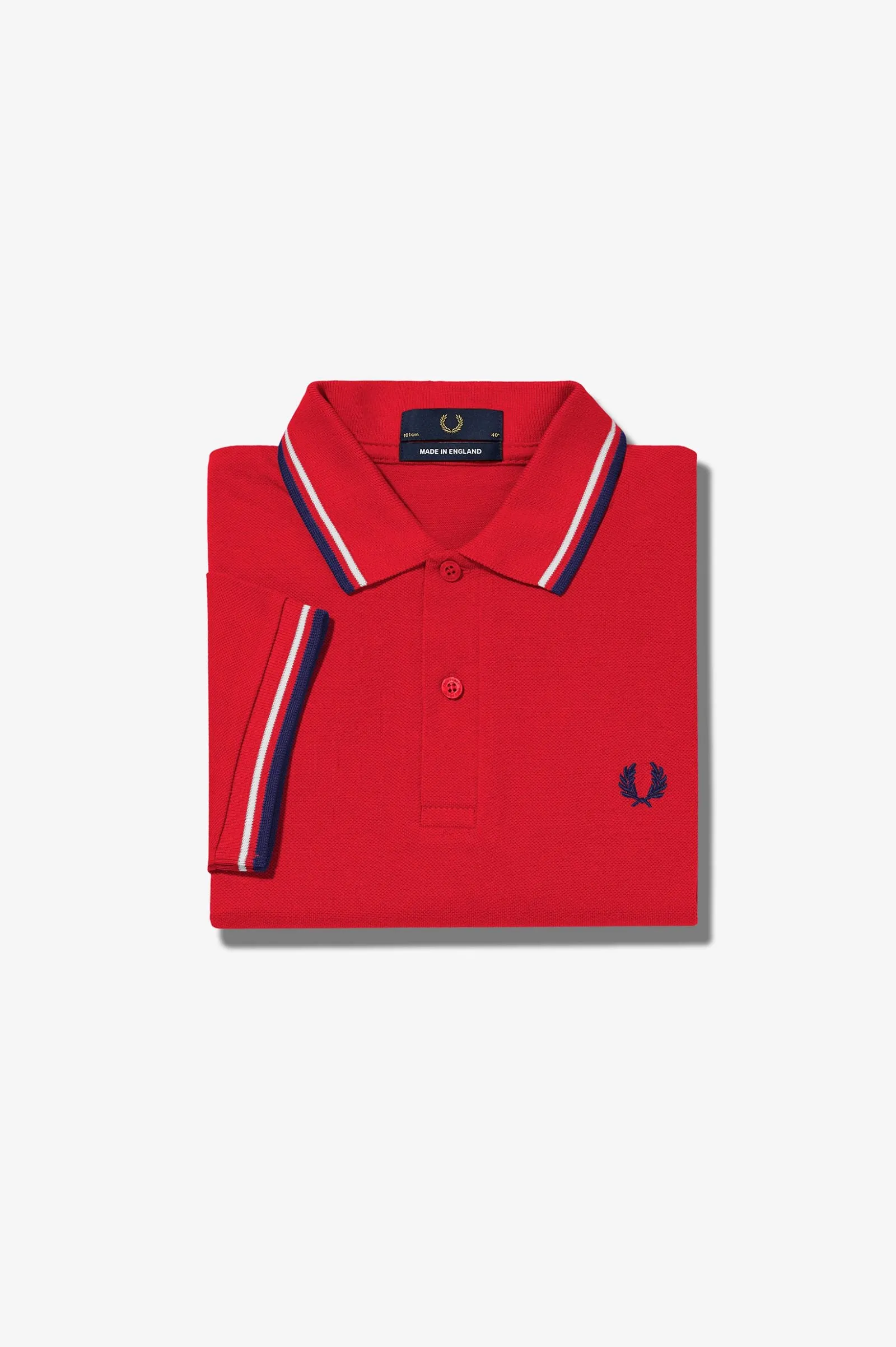 Fred Perry Polo Salsa / White / Blue