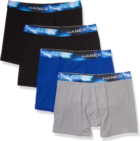 Hanes Men's Sport X-temp Ultra Lightweight Boxer Brief 4-pack