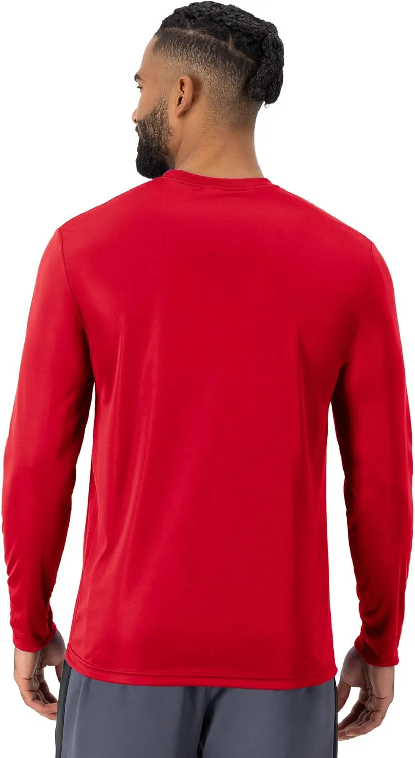 Hanes Sport Men's Long-Sleeve T-Shirt Pack, Cool DRI Moisture-Wicking Performance T-Shirts, Performance Tee, 2-Pack