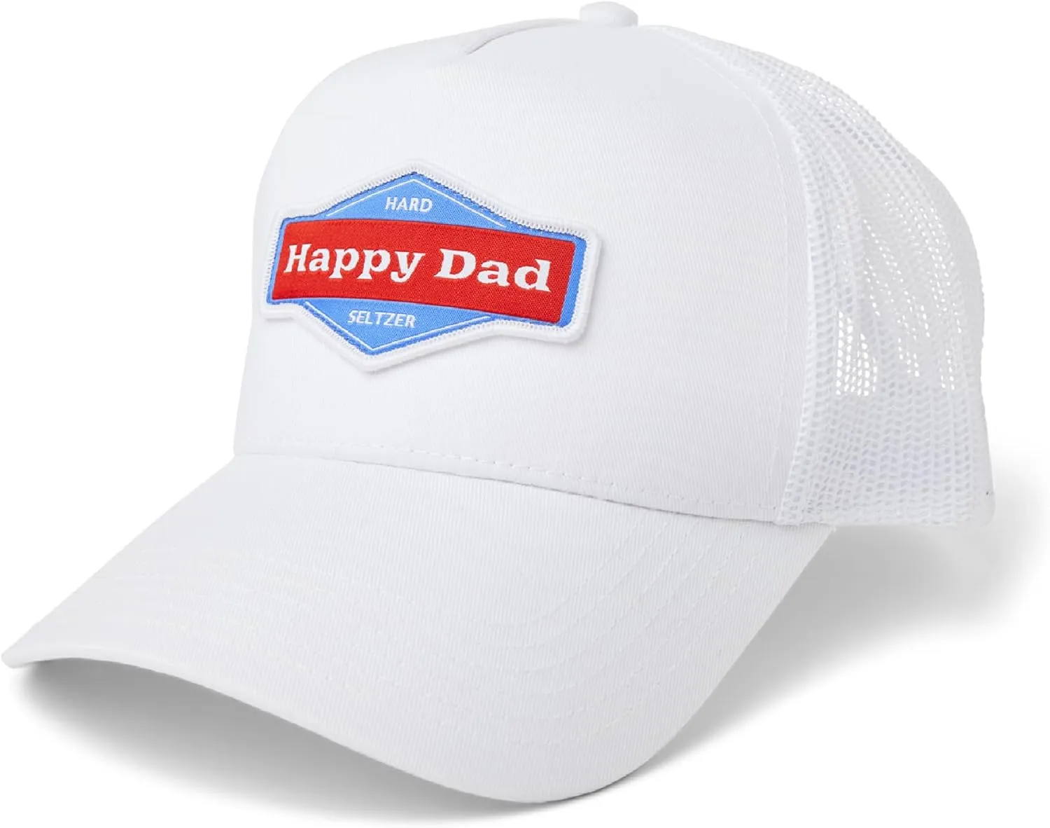 Happy Dad Hats for Men and Women, Available in Trucker Hat, 6 Panel Snapback Hat or Baseball Cap, Holiday & Birthday Gifts