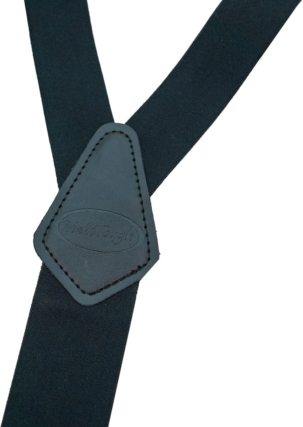MELOTOUGH Belt Clip Suspenders for Men's Elastic Hook End Plastic Clip Suspenders Non Metal Airport Friendly