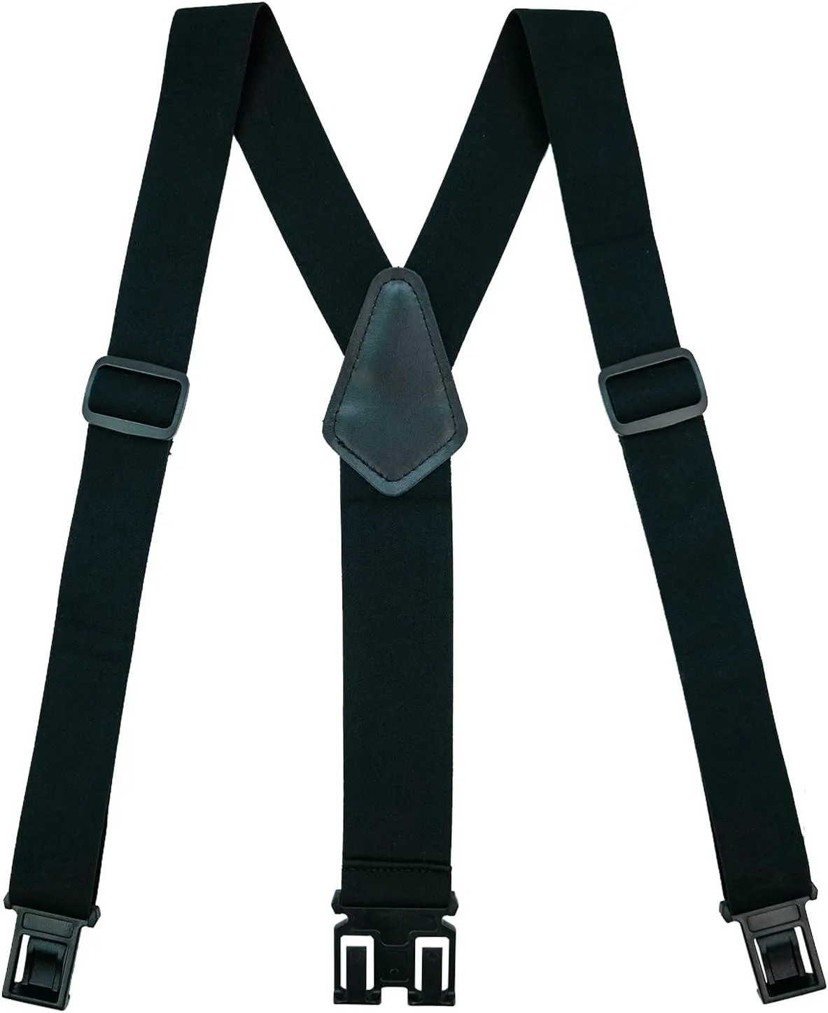 MELOTOUGH Belt Clip Suspenders for Men's Elastic Hook End Plastic Clip Suspenders Non Metal Airport Friendly