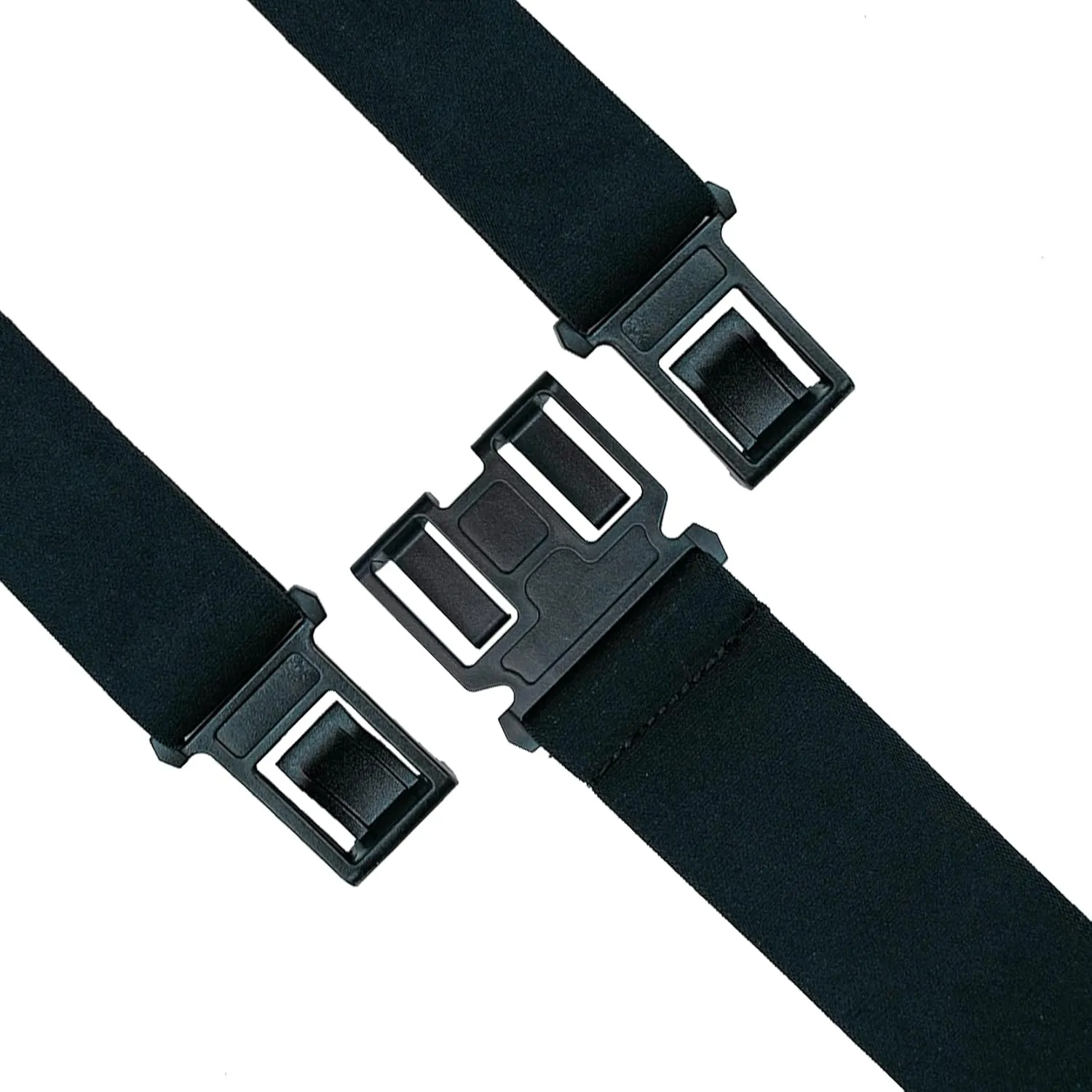 MELOTOUGH Belt Clip Suspenders for Men's Elastic Hook End Plastic Clip Suspenders Non Metal Airport Friendly