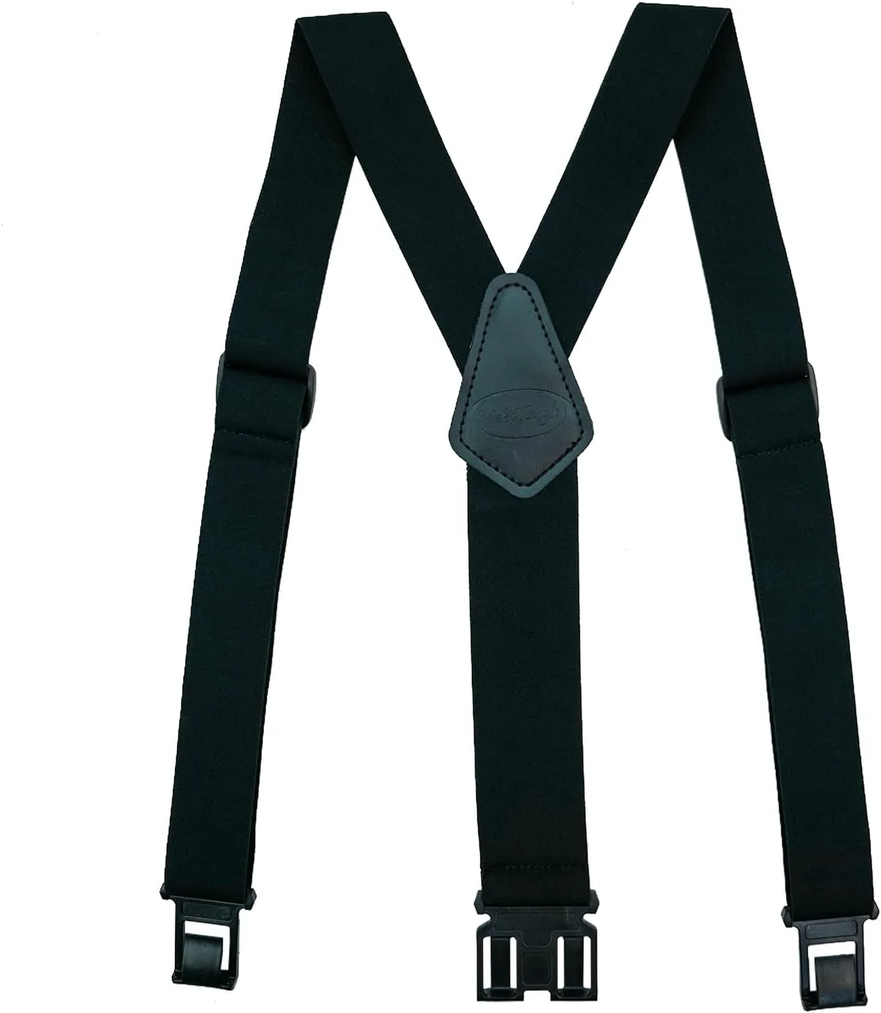 MELOTOUGH Belt Clip Suspenders for Men's Elastic Hook End Plastic Clip Suspenders Non Metal Airport Friendly