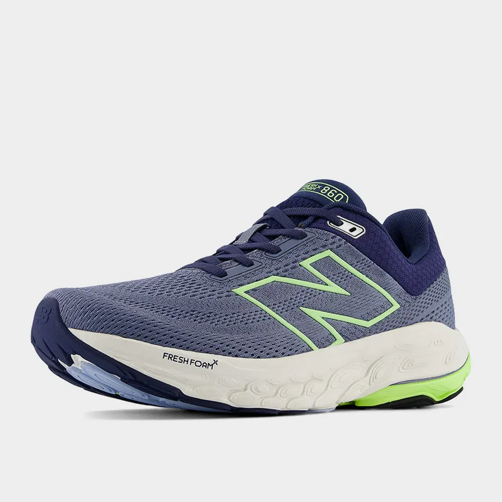 New Balance Mens M860t14 Performance Running Grey/blue _ 182458 _ Grey