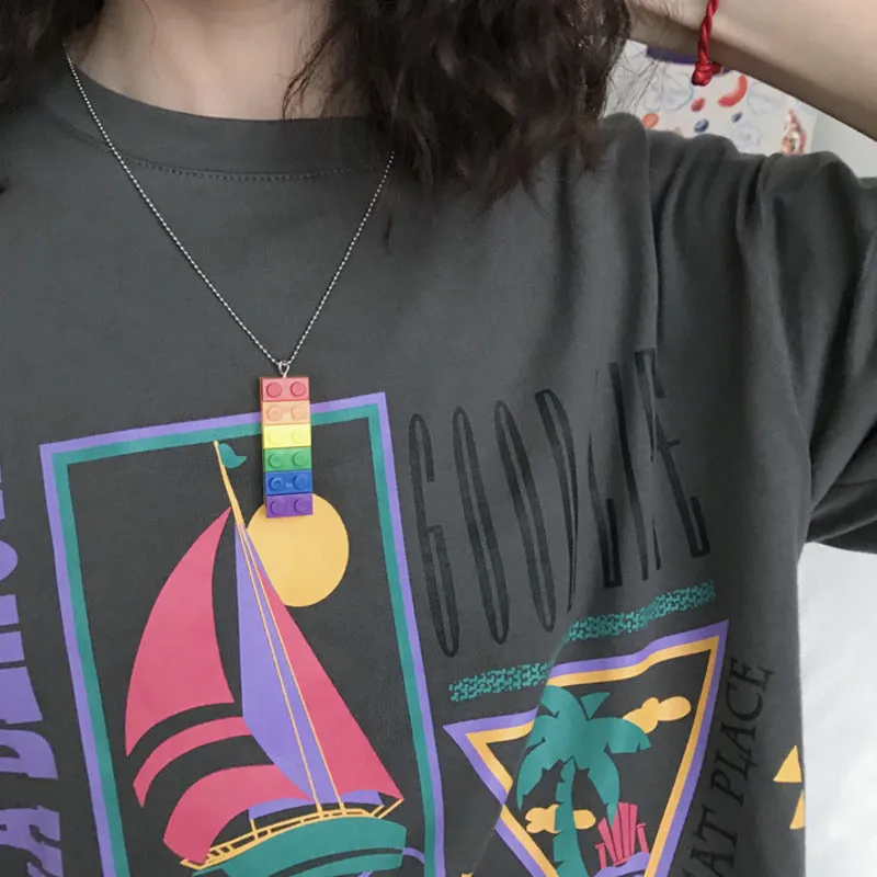 Rainbow Pendant Necklace | 3 Styles