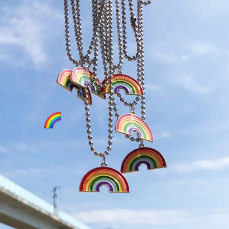 Rainbow Pendant Necklace | 3 Styles