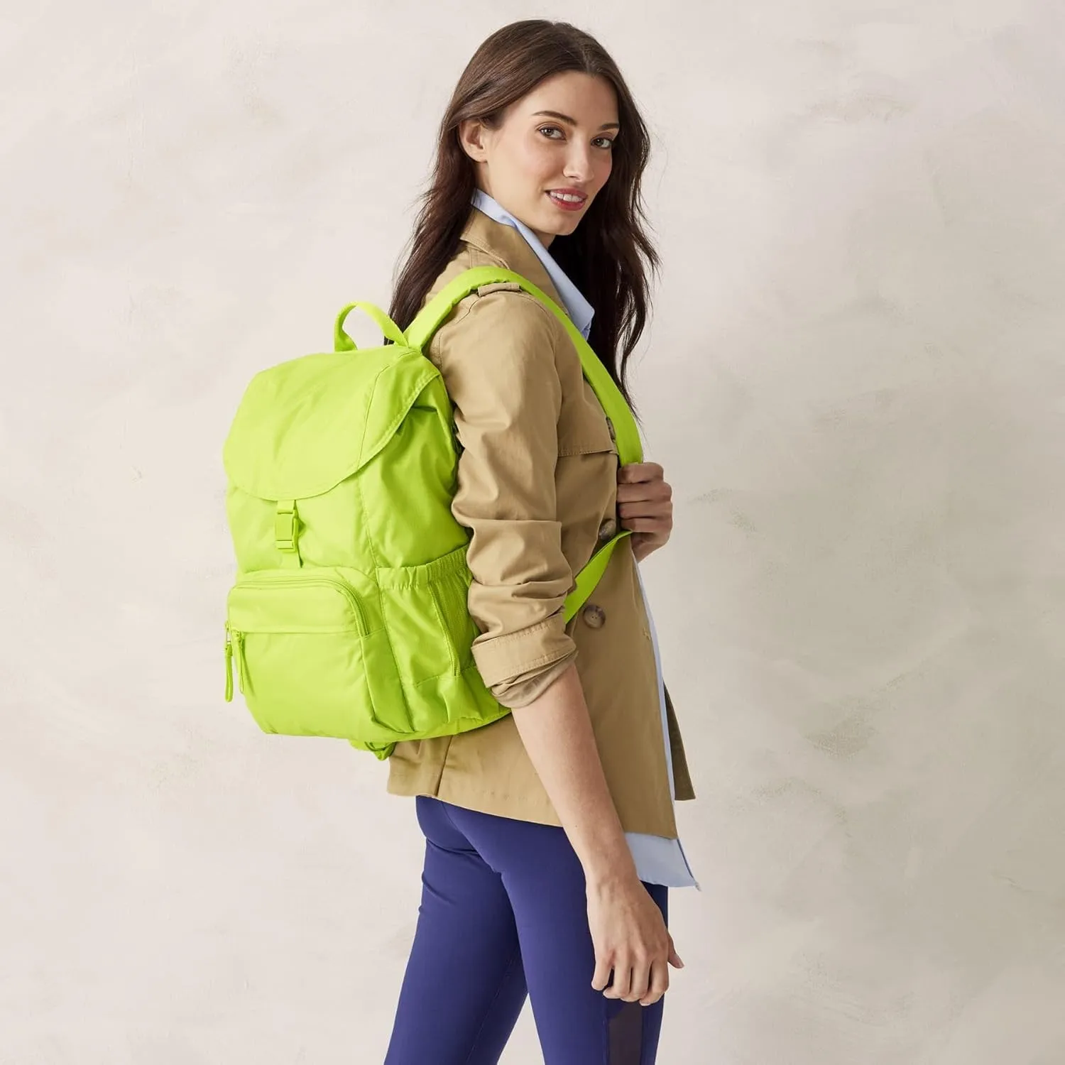 Vera Bradley Women's Ripstop Berkhill Backpack, Lime Green, One Size