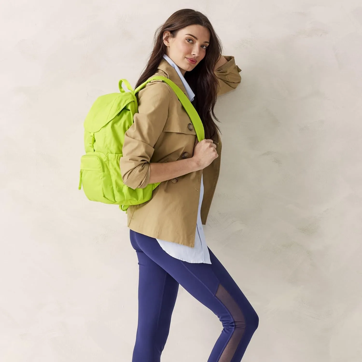 Vera Bradley Women's Ripstop Berkhill Backpack, Lime Green, One Size