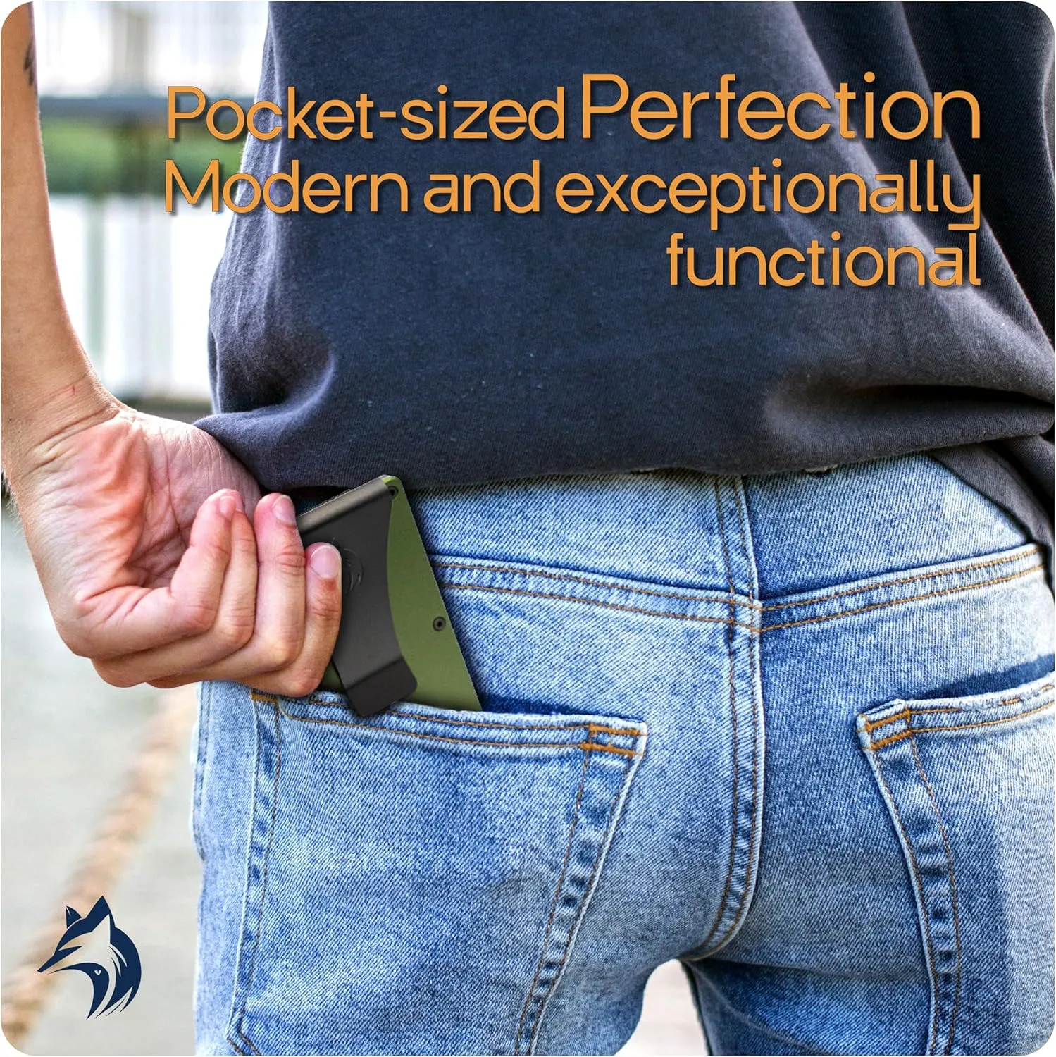 wallets for men, Metal Wallets For Men Minimalist Credit Card Holder - Slim Wallet for Men with RFID Blocking - Front Pocket Wallet with Money Clip (Green)